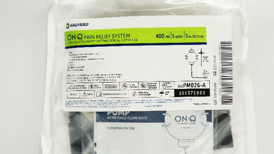 Halyard PM026-A On-Q Pain Relief System w/Antimicobial Cath. 400ml x 5inch (x)
